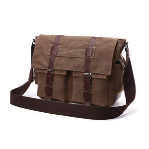 Shoulder Sling Crossbody Messenger Canvas Bag For Laptop