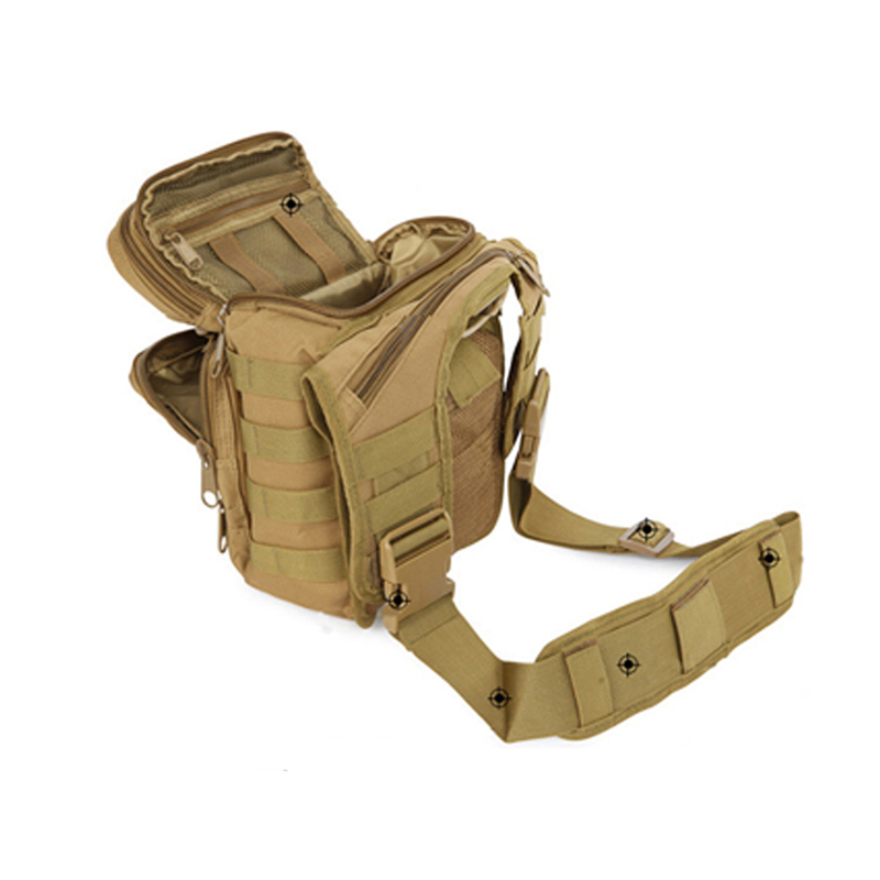 Tactical military shoulder waist camera saddle camouflage bag