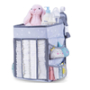 Diaper baby crib bedside storage hanging organizer bag