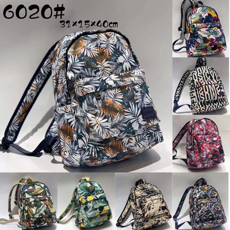 Custom printing student simple female school backpack bag 