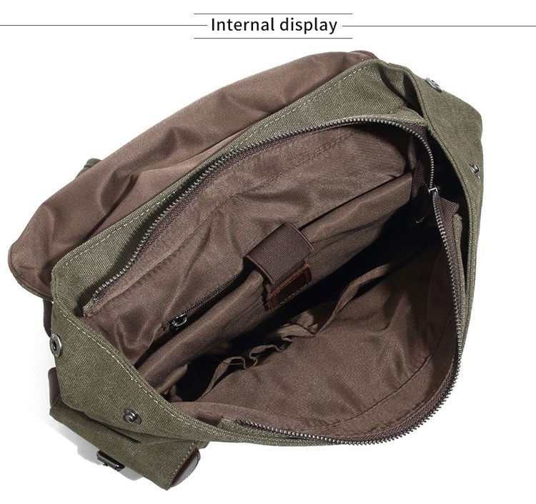 mens canvas leather rucksack travel backpacks vintage bookbag