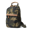 Outdoor canvas leather one shoulder camouflage men chest bag