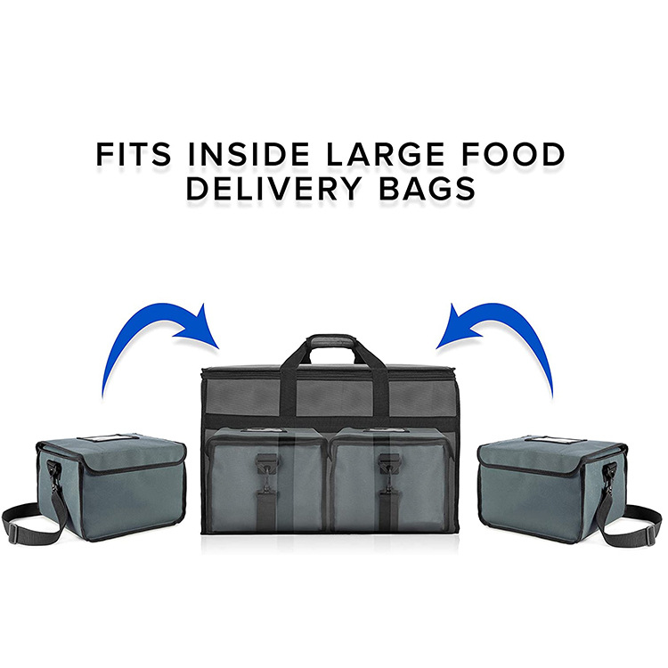 Custom fast food thermal delivery insulated cooler box bag