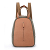 OEM matter leather rucksack canvas student female backpack