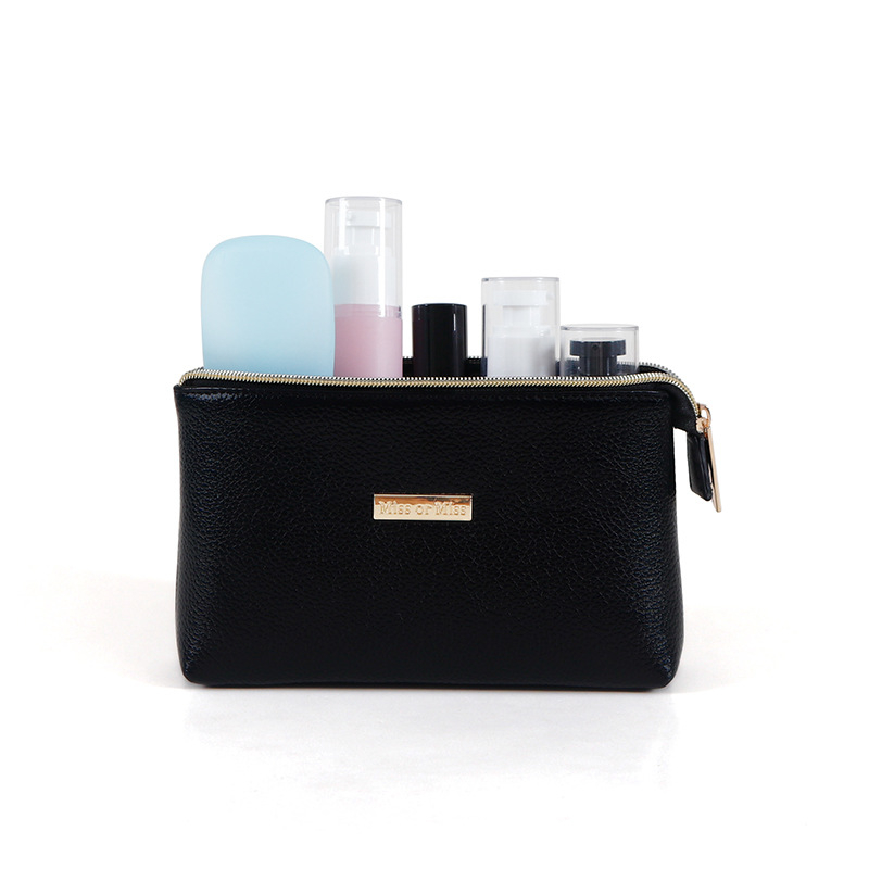 customize travel pu cosmetic storage clutch makeup bag