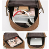Laptop back pack unisex vintage canvas backpack bag