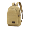 New custom logo canvas school laptop backpack bag 