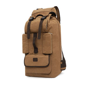 big vintage canvas outdoor hiking travel backpack bag