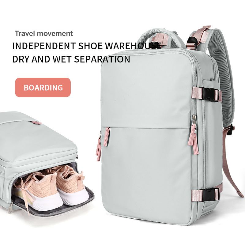 Women Travel Light Luggage School USB Laptop Backpack 