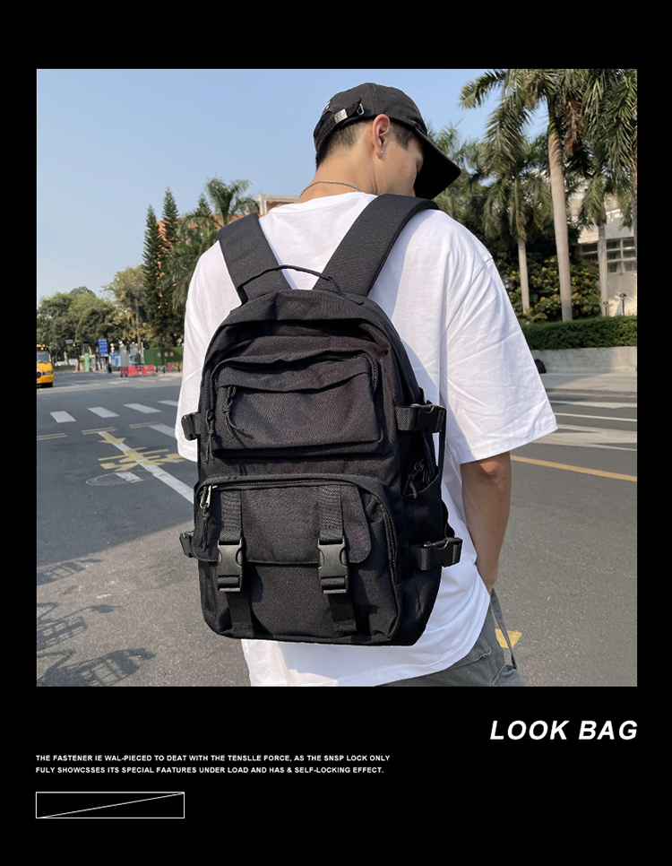 Custom school bag men college student computer travel backpack