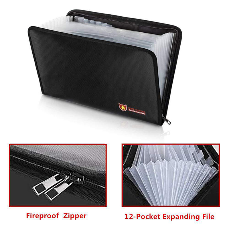 Safety Office file folder fireproof document storage bag