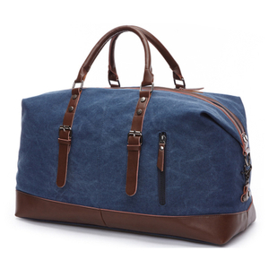 Custom weekend overnight men travel duffel canvas bag