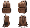 good quality Khaki Canvas Backpack with pockets