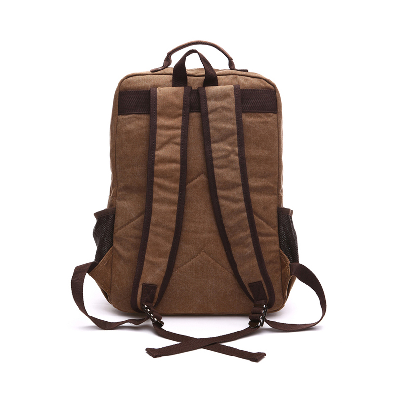 male green Canvas Backpack For work