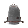 waxed grey Canvas Backpack For work