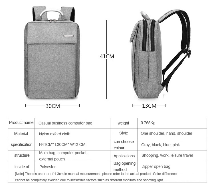 Business travel laptop backpack custom bag for man