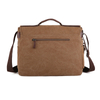 Big laptop crossbody messenger canvas bag with pockets