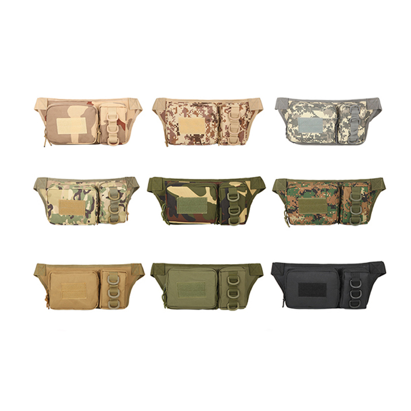 Military outdoor tactical fanny pack waist camouflage bag