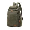 large green Canvas Backpack with pockets