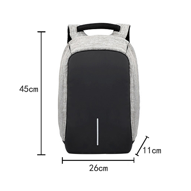 Custom anti-theft smart waterproof laptop backpack with usb 