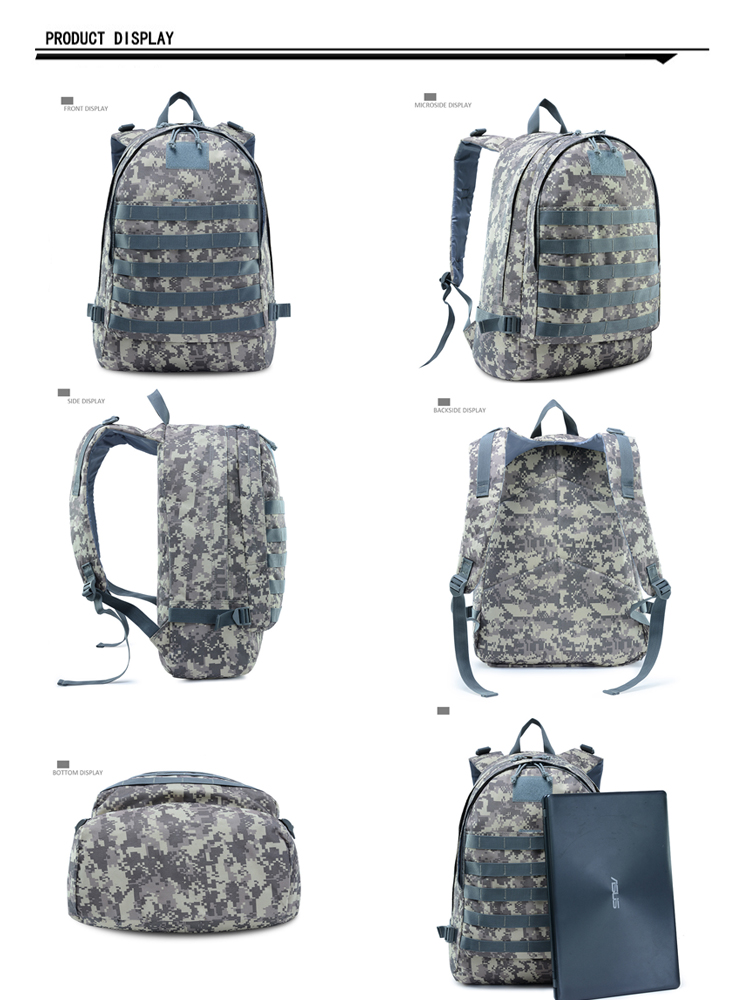 Jedi survival level-3 camouflage waterproof tactical 3D bag backpack