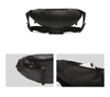 PU leather boy waist bag male chest bag