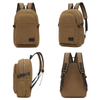 New custom logo canvas school laptop backpack bag 