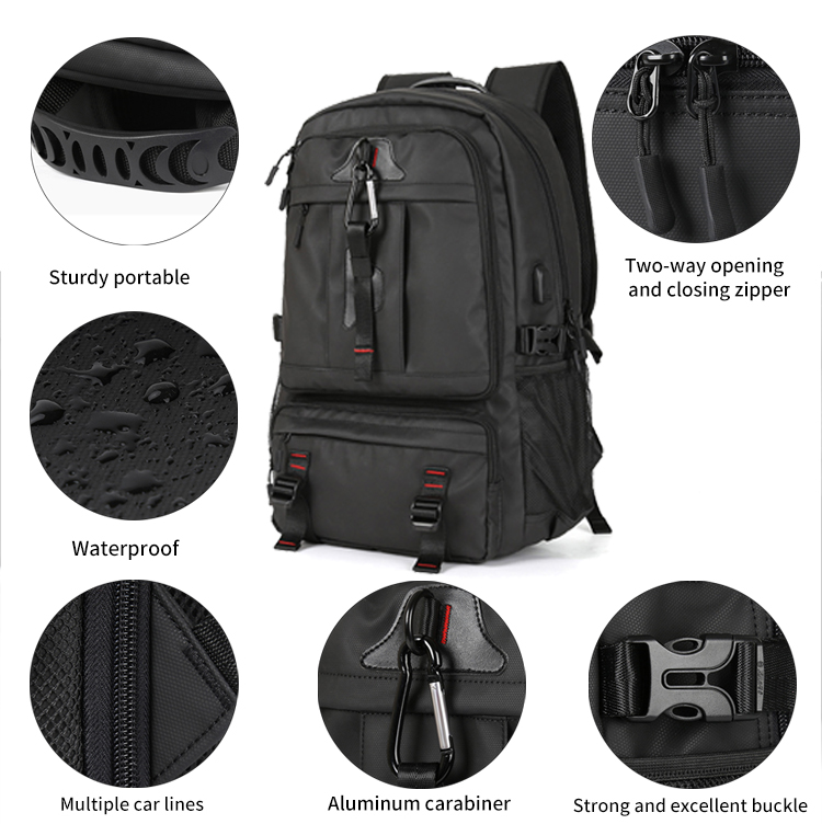 Male mountain leisure sports travel backpack custom bag 