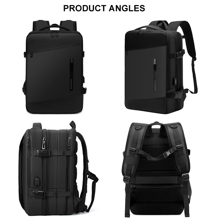 Nylon Anti-Theft Smart USB Laptop Backpack Custom Bag 