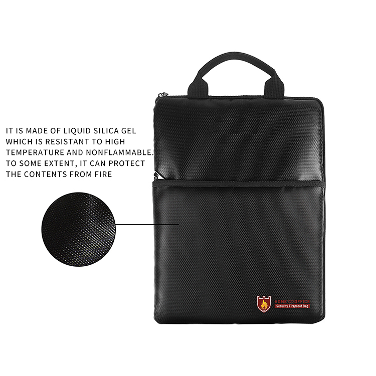 Fireproof Document Computer Briefcase Security File Storage Bag